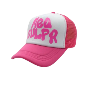 Mea Culpa Trucker Hat Pink