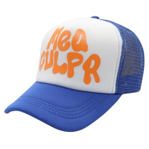 Mea Culpa Trucker Hat – Blue