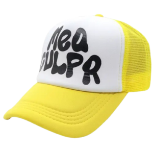 Mea Culpa Trucker hat – Yellow