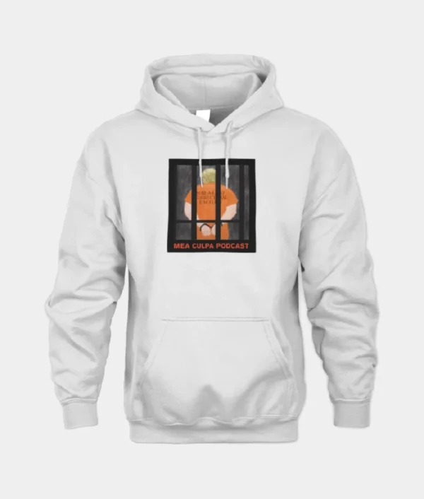 Mea Culpa Podcast Hoodie White