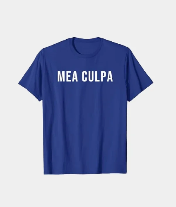 Mea Culpa T-Shirt Royal Blue