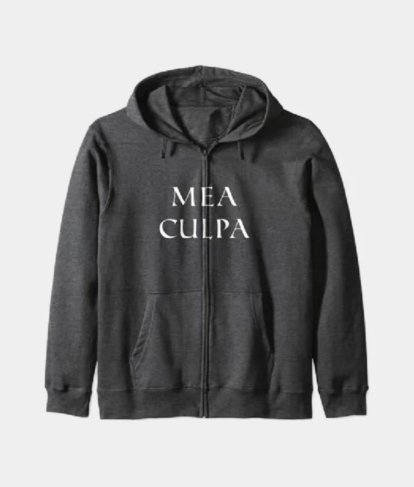 Mea Culpa Zip Hoodie Dark Grey